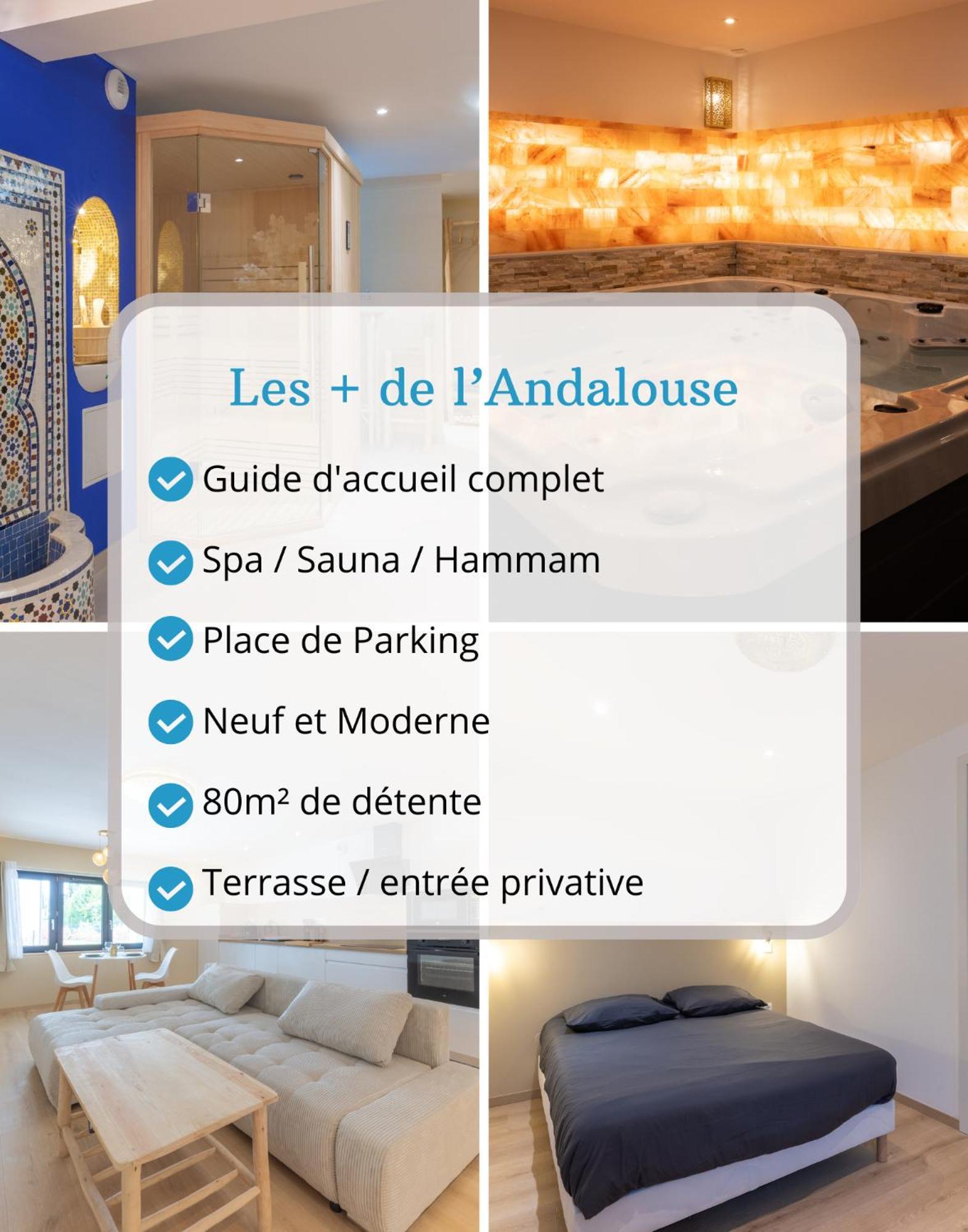 L'Andalouse & Spa Privatif - Strasbourg Mittel Mittelhausbergen Eksteriør billede